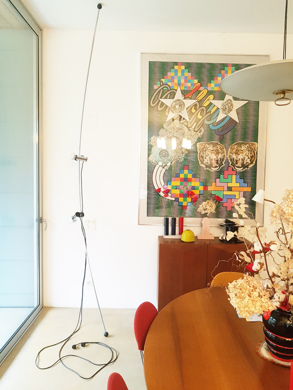 floor ceiling lamp 1970s Molla by Leonardi Stagi for Lumenform_09 Molla, C. Leonardi, F. Stagi for Lumenform, 1970s Chrome Plated & Painted Metal, Rubber