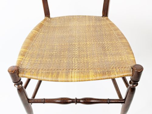 Chiavari chairs, Fratelli Levaggi (attr. to) Italy, 1950s Wood, Vienna Straw