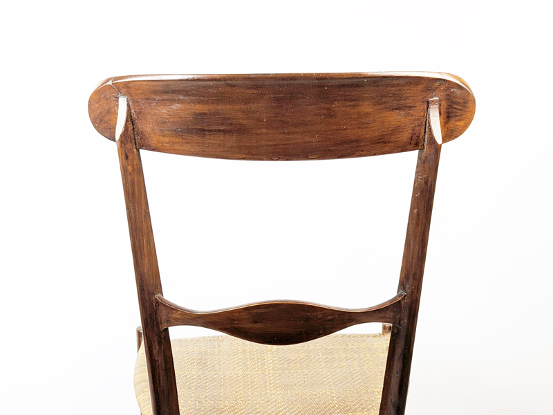 Chiavarina Walnut & Wicker 1950s side chair_02 Chiavari chairs, Fratelli Levaggi (attr. to) Italy, 1950s Wood, Vienna Straw