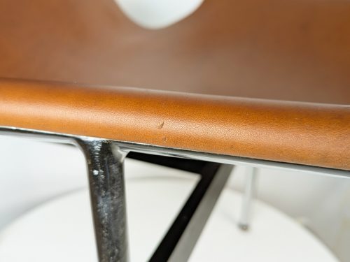 3lc “T chair”, D. Kelly, R. Littell and W. Katavolos for Laverne International, New York, 1952 Chromed and painted steel, leather