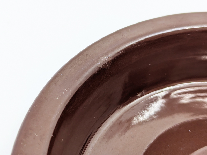 small brown ceramic 1960s barbados ashtray by Mangiarotti Danese_04 Barbados, set of 2, Angelo Mangiarotti for Danese, 1964 Ceramic