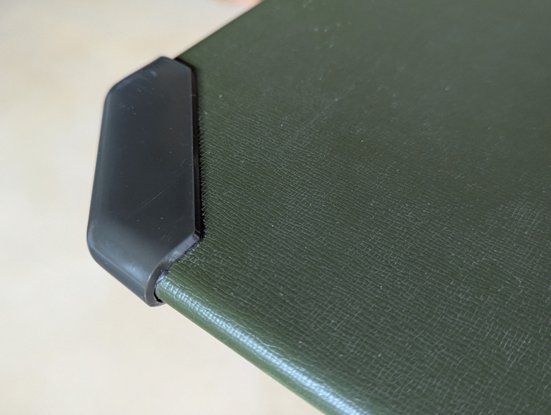 grey metal and green vinyl dattilo desk by BBPR for Olivetti Synthesys Dattilo, set of 2, Studio BBPR (Banfi, Belgioioso, Peressuti, Rogers) for Olivetti, 1960s Painted Metal, skai & Plastic. Perfect