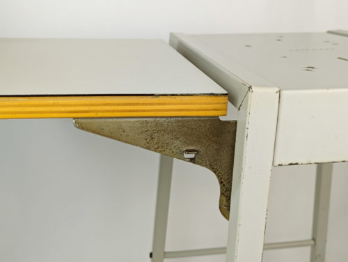 Dattilo, set of 2, Studio BBPR (Banfi, Belgioioso, Peressuti, Rogers) for Olivetti, 1950s Painted Metal, Plastic Laminated, Plywood & Rubber