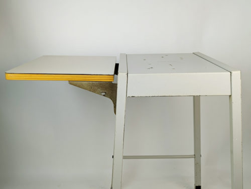 Dattilo, set of 2, Studio BBPR (Banfi, Belgioioso, Peressuti, Rogers) for Olivetti, 1950s Painted Metal, Plastic Laminated, Plywood & Rubber
