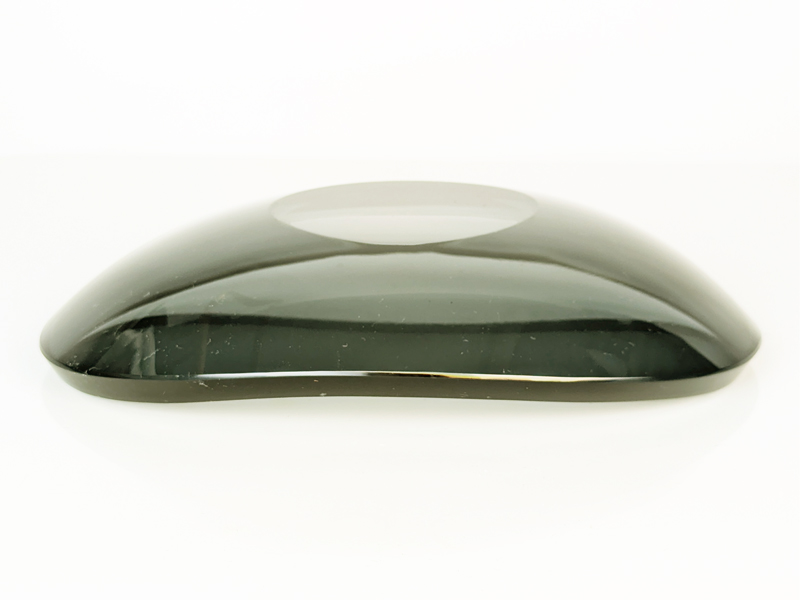 smoked glass 1960s bowl centerpiece by Fontana Arte_01 Bowl/centerpiece, Fontana Arte, 1960s Smoked Glass