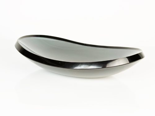 Bowl/centerpiece, Fontana Arte, 1960s Smoked Glass