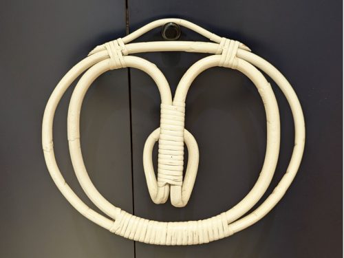 Coat Rack, Franca Helg for Vittorio Bonacina, 1961 Painted Rush