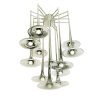 12-light tromba chandelier, Goffredo Reggiani for Reggiani illuminazione, 1960-70s Chrome Plated Metal & Brass