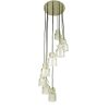 6119, Marco Zanuso for Oluce, 1960s Molded & Sandblasted Glass, Nickel Plated Metal