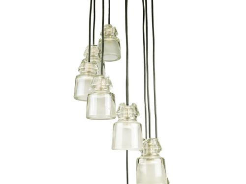 6119, Marco Zanuso for Oluce, 1960s Molded & Sandblasted Glass, Nickel Plated Metal