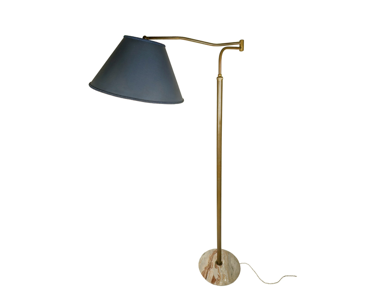 brass & marble mid century adjustable floor lamp_00 Adjustable floor lamp, Floor