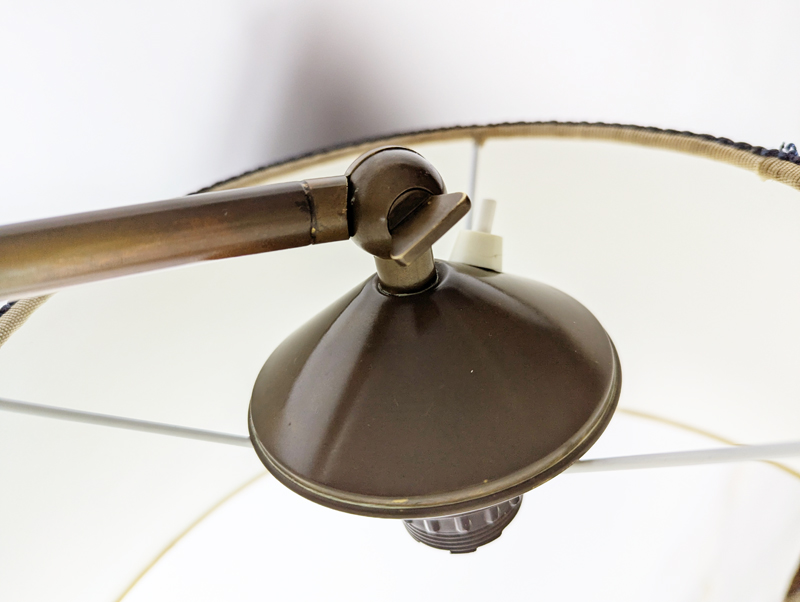 brass & marble mid century adjustable floor lamp_06 Adjustable floor lamp, Floor