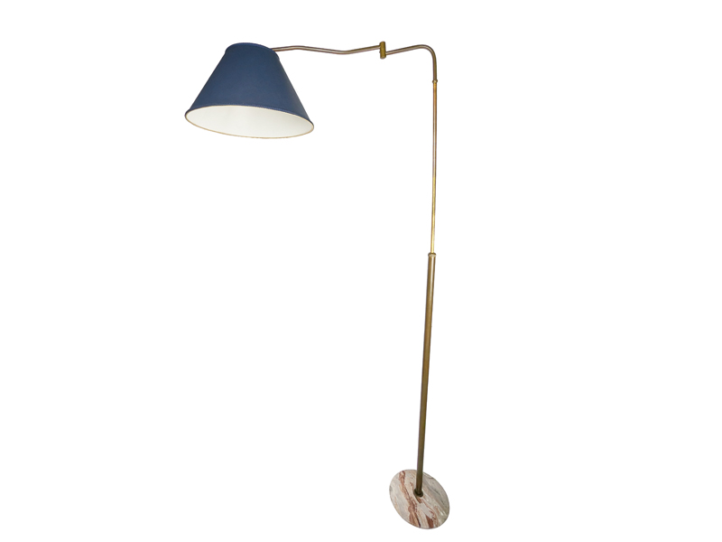 brass & marble mid century adjustable floor lamp_11_oriz Adjustable floor lamp, Floor