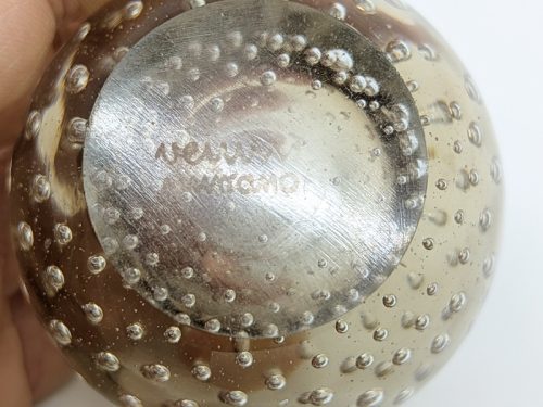 Flask, Carlo Scarpa (attr. to) for Venini, 1930s Murano Glass