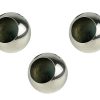 Unipersonale ashtray, set of 3, Lino Sabattini for Argenteria Sabattini, 1972 Silver Plated Metal