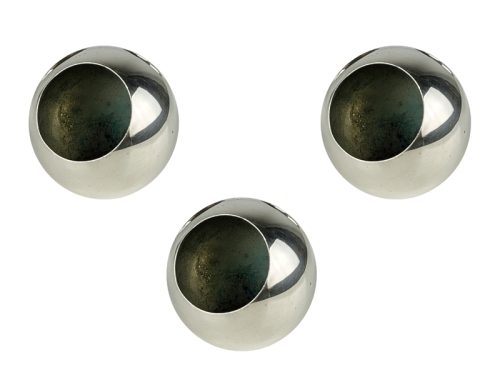 Unipersonale ashtray, set of 3, Lino Sabattini for Argenteria Sabattini, 1972 Silver Plated Metal