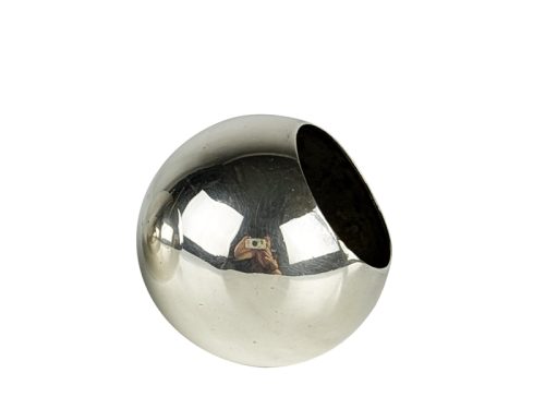 Unipersonale ashtray, set of 3, Lino Sabattini for Argenteria Sabattini, 1972 Silver Plated Metal