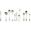 Lotus 6 person cutlery set, B. Wiinblad & K.G. Hansen for Rosenthal Studio Linie , 1960-70s Silver-Plated Metal
