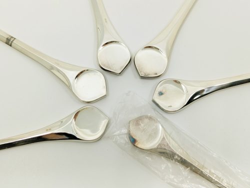 Lotus 6 person cutlery set, B. Wiinblad & K.G. Hansen for Rosenthal Studio Linie , 1960-70s Silver-Plated Metal