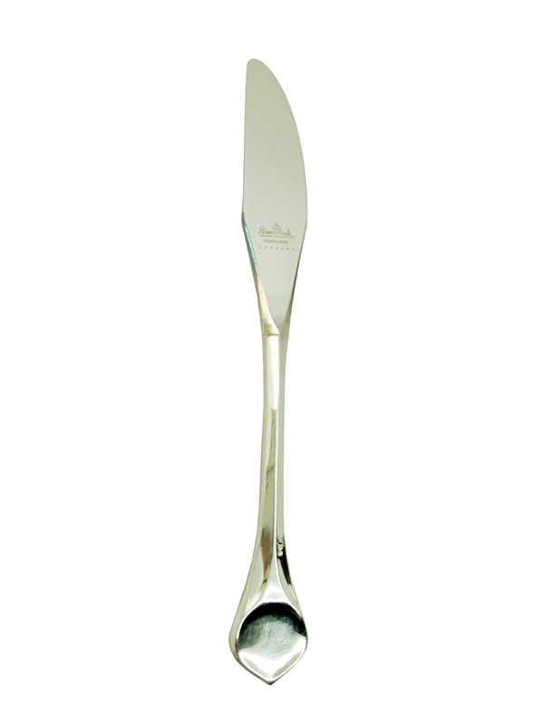 silver plated metal 1960s Lotus cutlery set for 6 persons by Rosenthal_14 Lotus 6 person cutlery set, B. Wiinblad & K.G. Hansen for Rosenthal Studio Linie , 1960-70s Silver-Plated Metal