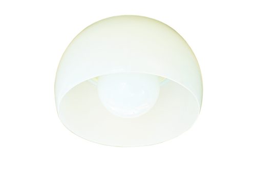 Omega, Vico Magistretti for Artemide, 1960s. Opaline Glass, Brass, Painted Metal
