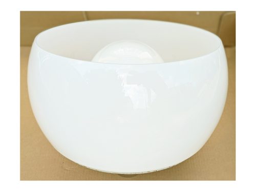 Omega, Vico Magistretti for Artemide, 1960s. Opaline Glass, Brass, Painted Metal
