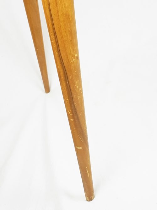 Coffee table, F. Lanzani, 1950s Beech, Glass & Brass