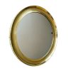 Wall Mirror, Italy 1970s. Brass & Mirror