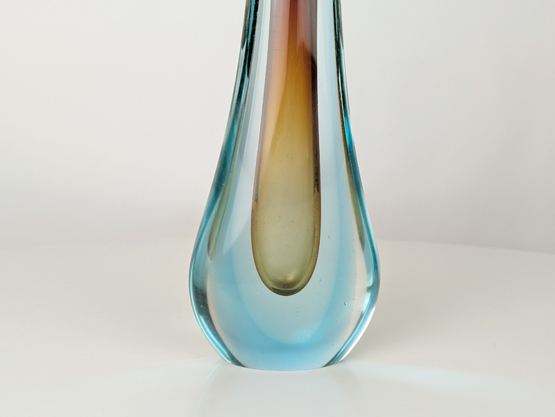 multicolored Murano sommerso glass soliflower, 1960s_03 Soliflower, Decoration