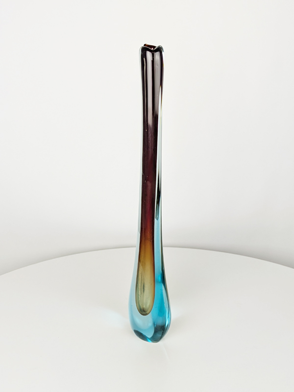multicolored Murano sommerso glass soliflower, 1960s_04 Soliflower, Decoration