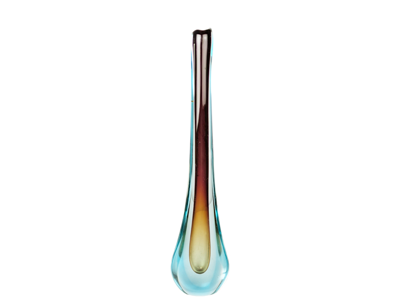multicolored Murano sommerso glass soliflower, 1960s_05 Soliflower, Decoration