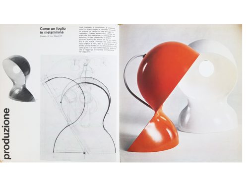 Dalù, set of 2, Vico Magistretti for Artemide, 1966-69 Melamine, Metal