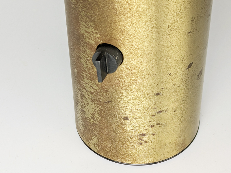golden & white painted metal 1970 Vaga table lamp_02 Vaga, Franco Mirenzi for Valenti, 1978 Brass & Metal