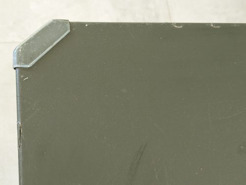 Arco desk, Studio BBPR (Banfi, Belgioioso, Peressuti, Rogers) for Olivetti, 1960s Painted Metal, skai & Plastic