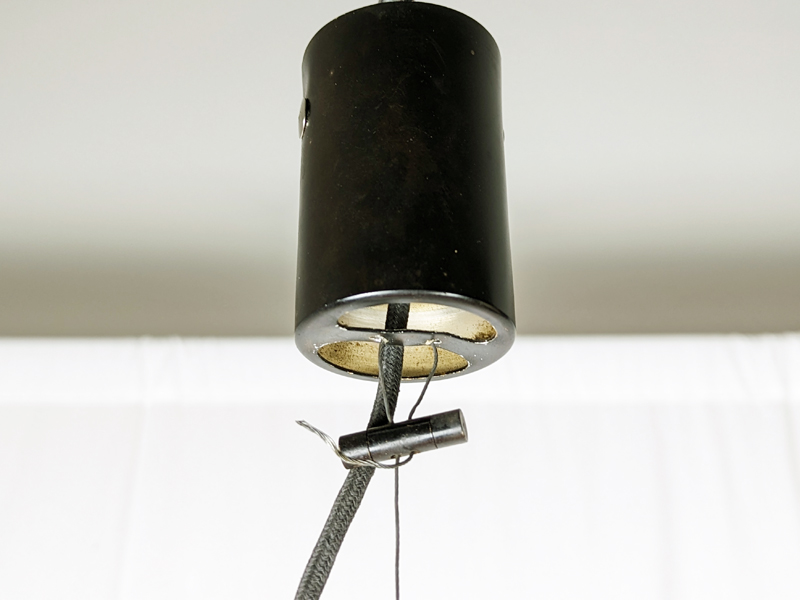 Orange Murano glass pendant lamp by Vistosi_05 Murano Pendant, Vetreria Vistosi (attr. to), 1960s Murano Glass, Painted Metal, Brass