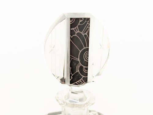 Decanter Set, Karel (Karl) Palda (attr. to), Wien, 1930s Grinded & Mirrored Glass