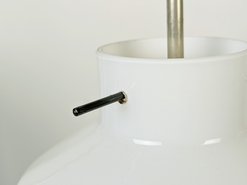 Yellow & white glass Mid century modern Pendant lamp_02 Pendant, Lighting