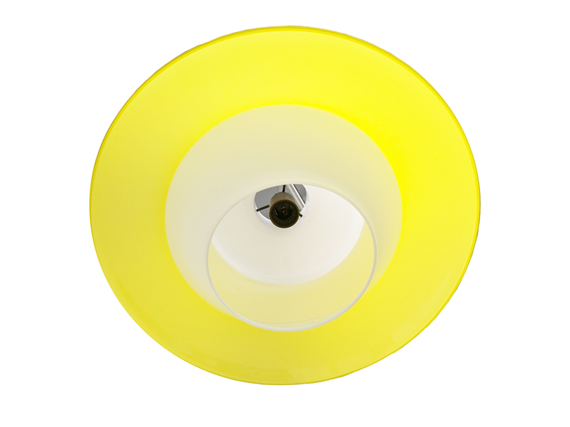 Yellow & white glass Mid century modern Pendant lamp_12 Pendant, Lighting