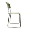 Rationalist chair, Switzerland, 1930s Painted Plywood & Chrome Plated Metal