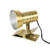 Adjustable clamp spotlight, Italy, 1960s Painted & Anodized Aluminum, Brass