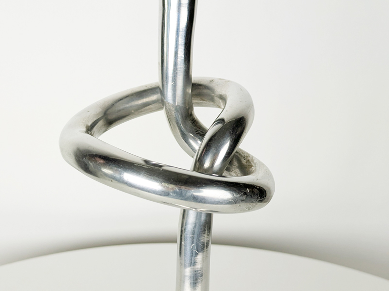 Italian aluminum brutalist 1960s candlestick_01 Candle holder, Decoration