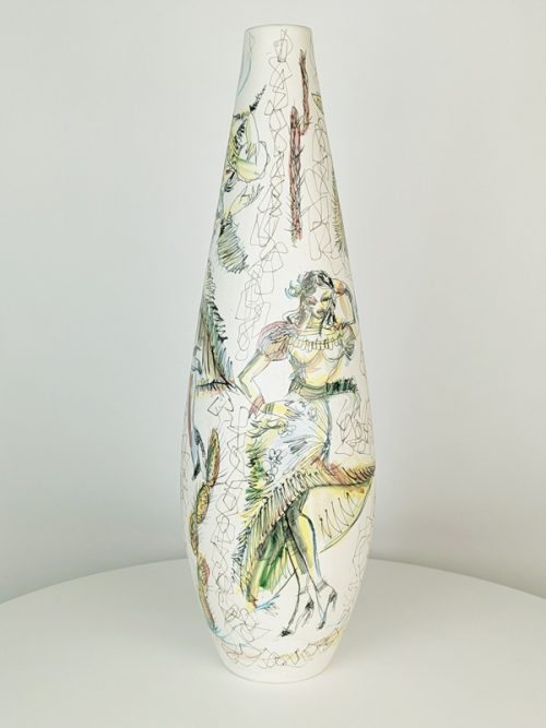 Mariachi vase, Ceramic