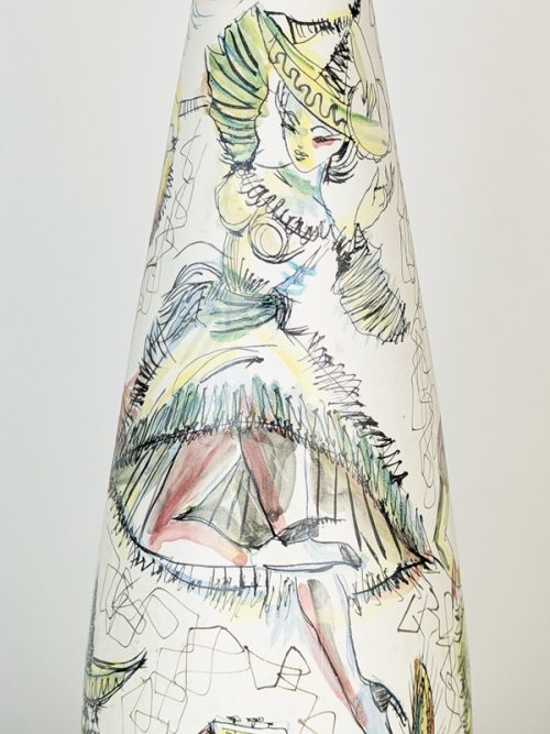 Mariachi vase, Ceramic