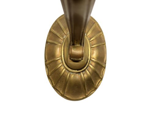 Art deco sconces, Italy, 1930s Murano Glass, Brass