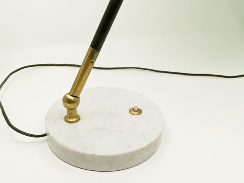 Table lamp, Stilux Milano, Italy 1960s Marble, brass, Perspex