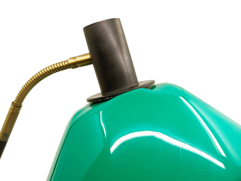 green perspex brass & white marble 1960s table lamp by Stilux_03 Table lamp, Stilux Milano, Italy 1960s Marble, brass, Perspex