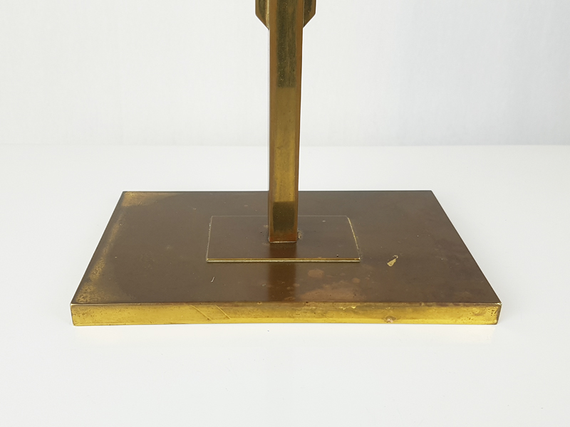 italian brass art deco candle holder, 1930s_01 Candle holder, Italy, 1930s Gild Brass