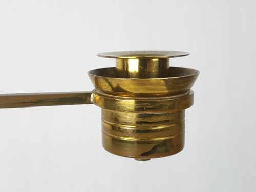 Candle holder, Italy, 1930s Gild Brass