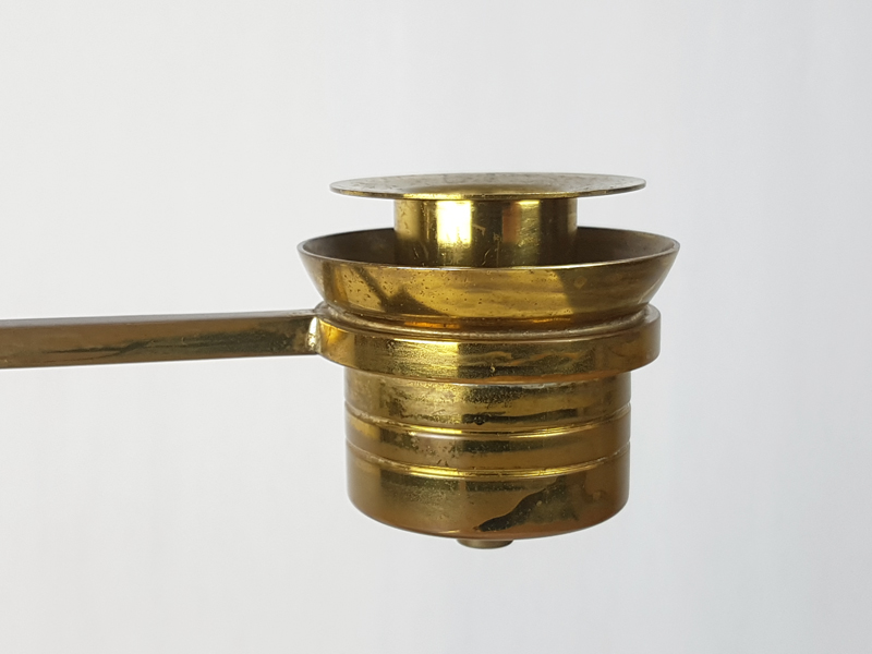 italian brass art deco candle holder, 1930s_05 Candle holder, Italy, 1930s Gild Brass