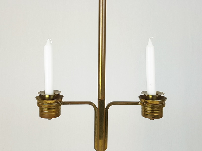 italian brass art deco candle holder, 1930s_10 Candle holder, Italy, 1930s Gild Brass